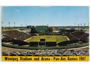 Pohlednice stadion, Winnipeg, Stadium, Pan Am, Games,1967 (1)
