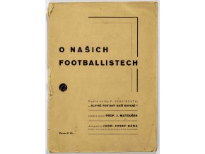 Brožura, O našich fotbalistech, 1944 (1)