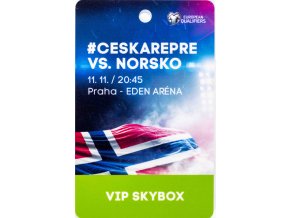 Vstupenka karta, ČR v. Norsko, VIP Box (1)