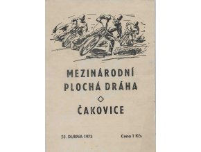 Program, Mezinárodní plochá dráha, Čakovice, 1973