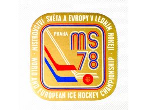 Samolepka 1978, MS Hokej Praha , zlatáDSC 9870