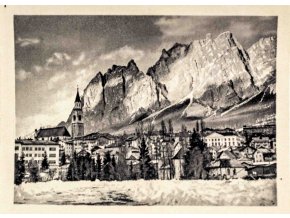 Kartička Olympia, Cortina d'Ampezzo, Monte Falorina, 1956 , 6 (1)
