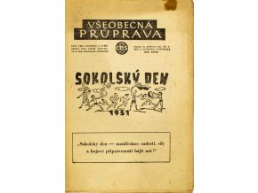 Sokol, Všeobecná průprava, Ročník I, Číslo 9, 1951