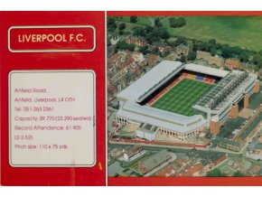 Pohlednice Stadion, Liverpool FC, Anfield Road, red (1)