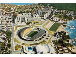 Pohlednice stadion, Split, nadepsaná (1)