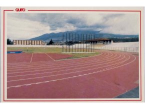 Pohlednice stadion, Quito Ecuador, Estadio de la Escuela Superior Militar Eloy Alfaro (1)
