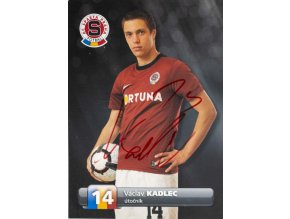 Podpisová karta, Václav Kadlec, Sparta, autogram (1)