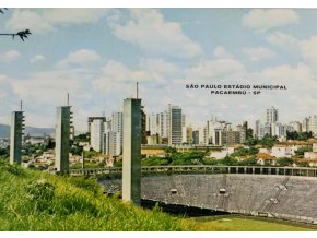 Pohlednice stadion, Sao Paulo Estádio Municipal Pacembeú SP (1)