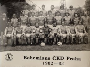 Fotografie fotbalový tým Bohemians Praha 1982 1983DSC 0424