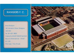 Pohlednice stadion, Rangers FC, Ibrox Stadium (1)