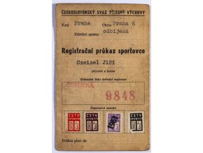 Registrační průkaz sportovce, odbíjená, 1963 (1)