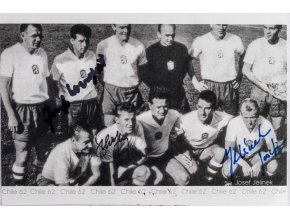 Fotografie, Chile 1962, národní tým ČSSR, autogramy (1)