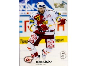 Hokejová kartička, Tomáš Žižka, HC Slavia Praha, 2007 (1)