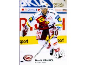 Hokejová kartička, David hruška, HC Slavia Praha, 2004 (1)