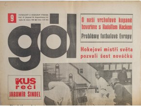 GÓL. Fotbalový a hokejový týdeník, 1938241986 č. 9