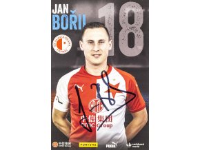 Podpisová karta, Jan Bořil, SK Slavia Praha, autogram (1)