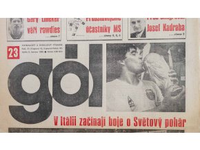 GÓL. Fotbalový a hokejový týdeník, 2342281990 č. 23