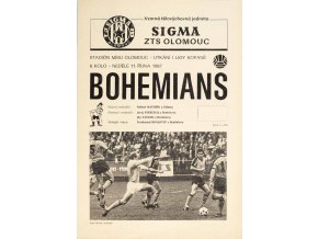 Program , Sigma ZTS Olomouc v. Bohemians Praha, 1987 2