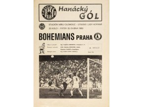 Program , Sigma ZTS Olomouc v. Bohemians Praha, 1990