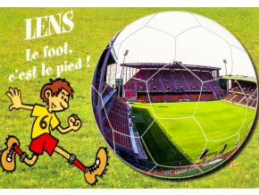 Pohlednice Stadion, Lens, Le foot c est le pied (1)