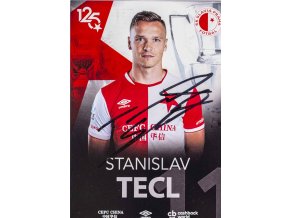 Podpisová karta, Stanislav Tecl, SK Slavia Praha, 125 let, autogram (2)