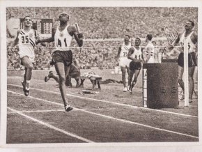Kartička Olympia 1952, Helsinki, 4 x 400 m, Bild 23 (1)