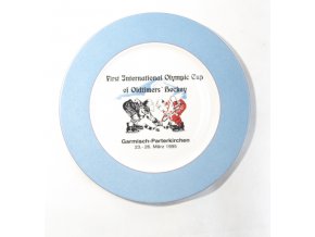 Porcelánový talíř pamětní, Garmisch, 1995, Oldtimers hockeyDSC 6158