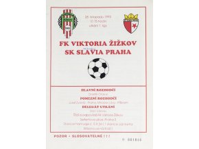 Program FK Viktoria Žižkov vs. SJK Slavia Slavia,1993DSC 6860