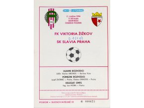 Program FK Viktoria Žižkov vs. SJK Slavia Slavia, 5 94DSC 6844