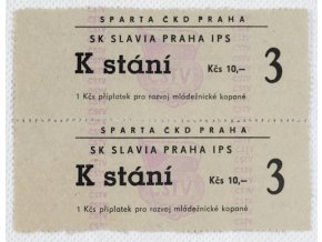 Vstupenka fotbal Sparta Praha ČKD vs. SK Slavia Praha IPS, 80. létaDSC 7298
