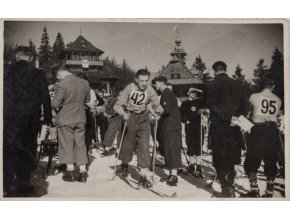 Dobová fotografie pohled lyžařské závody 1938DSC 7314