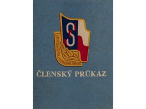 Členský průkaz Československá obec sokolská, modrý IIDSC 7306