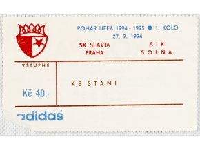 Vstupenka fotbal SK Slavia Praha vs. Tottenham Hotspur FCAIK Solna, 199DSC 7342