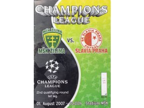 Program k utkání MŠK Žilina vs. Slavia Praha, 2007Program k utkání MŠK Žilina vs. Slavia Praha, 2007