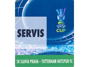 Karta SERVIS UEFA , SK Slavia vs. TottenhamKarta SERVIS UEFA , SK Slavia vs. Tottenham Hotspur FC, 2008