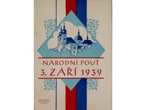 Brožura, Národní pouť 3. září, 1939Brožura, Národní pouť 3. září, 1939