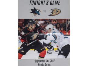 Plakát NHL, San Jose vs. Anahaim DucksPlakát NHL, San Jose vs. Anahaim Ducks
