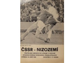 Program ČSSR vs. Nizozemí, 1986Program ČSSR vs. Nizozemí, 1986