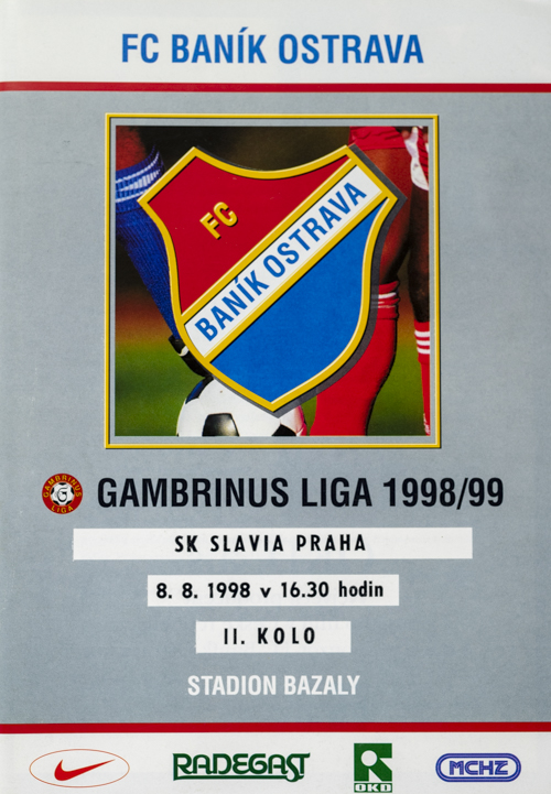 Program FC Banik Ostrava vs. SK SLAVIA PRAHA , 1998