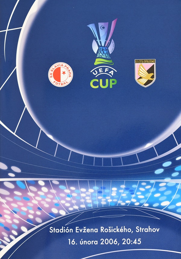 Program UEFA CUP SLAVIA vs. PALLERMO