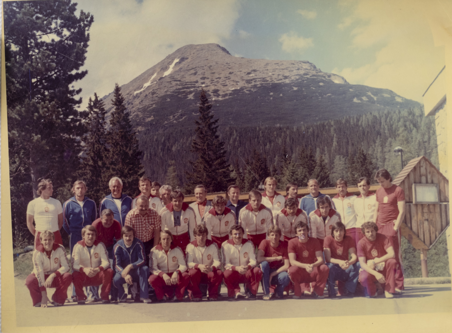 Fotografie velká fotbalisté ČSSR, V.1976