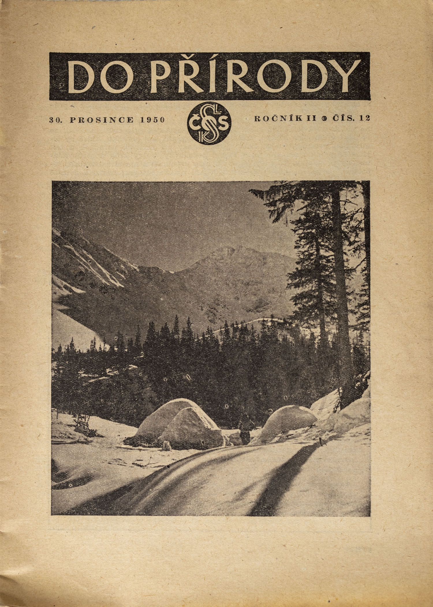 Brožura Sokol, Do přírody, 12/1950
