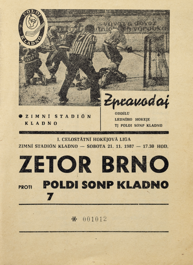 Program hokej, Zetor Brno v. Poldi SONP Kladno, 1987