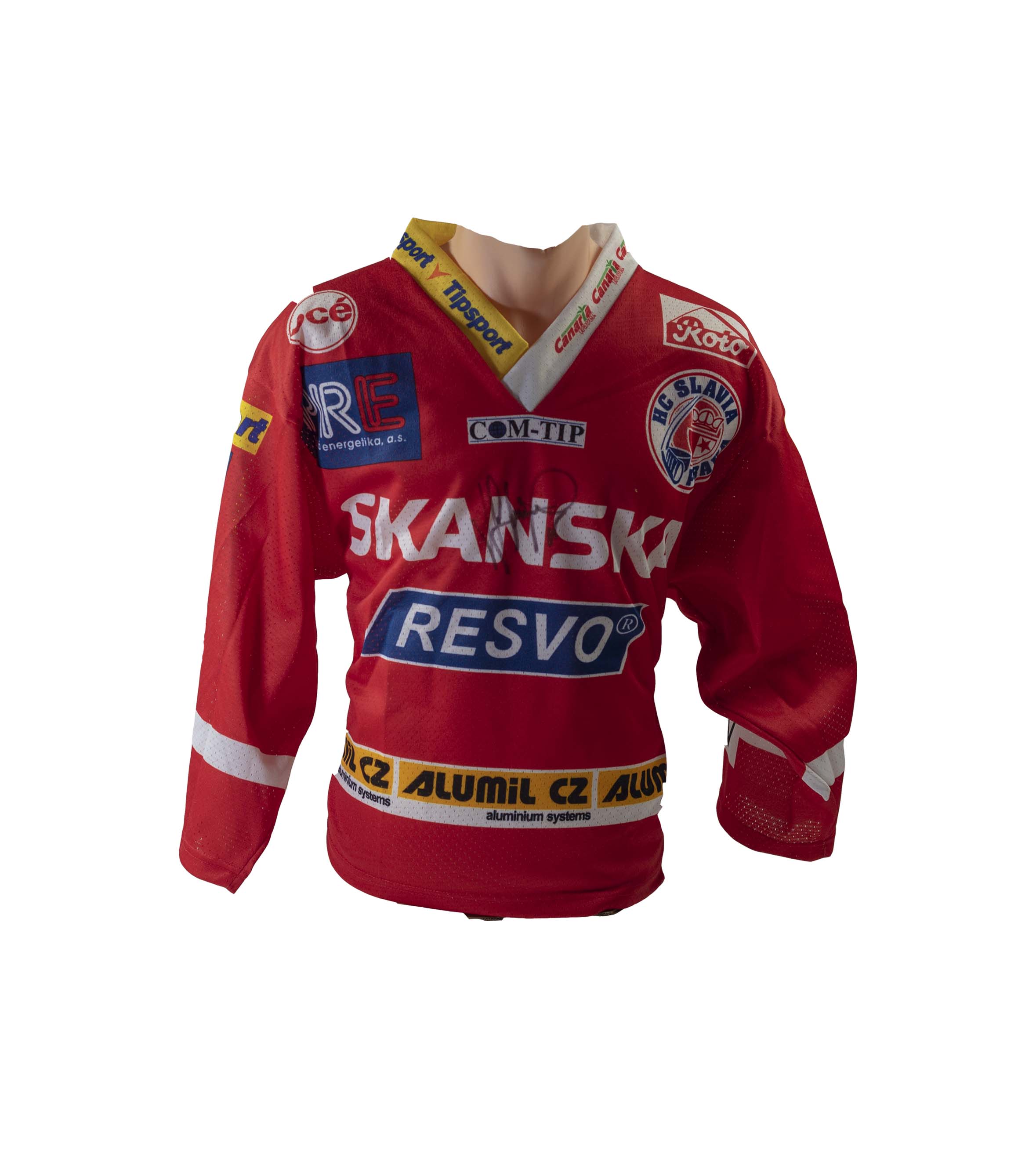 Dětský Fan dres HC Slavia Praha XXS, Jozef Stumpel, 15, autogram