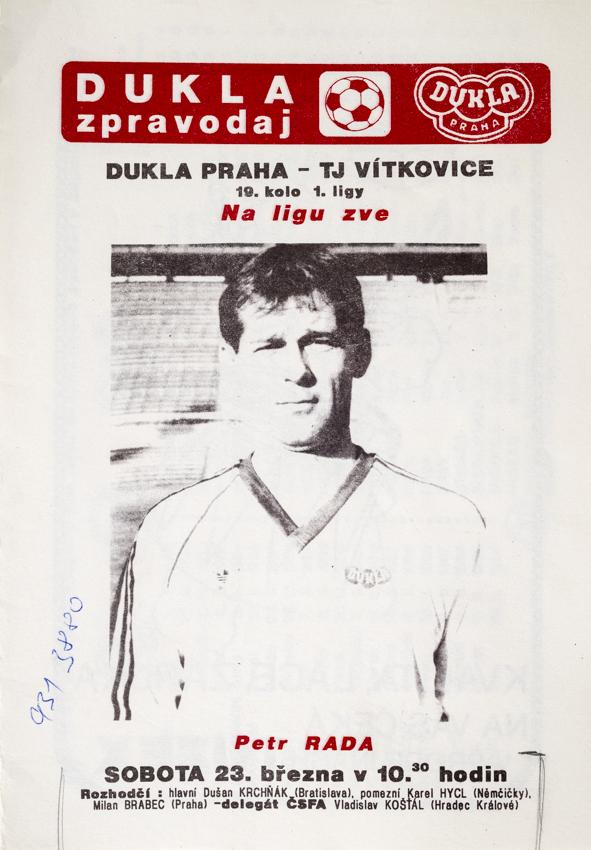 Dukla ZPRAVODAJ, FC Dukla Praha v. TJ Vítkovice, 1991
