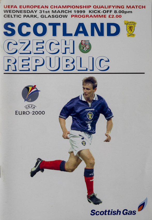 Program fotbal , Scotland v. Czech republic, 1999