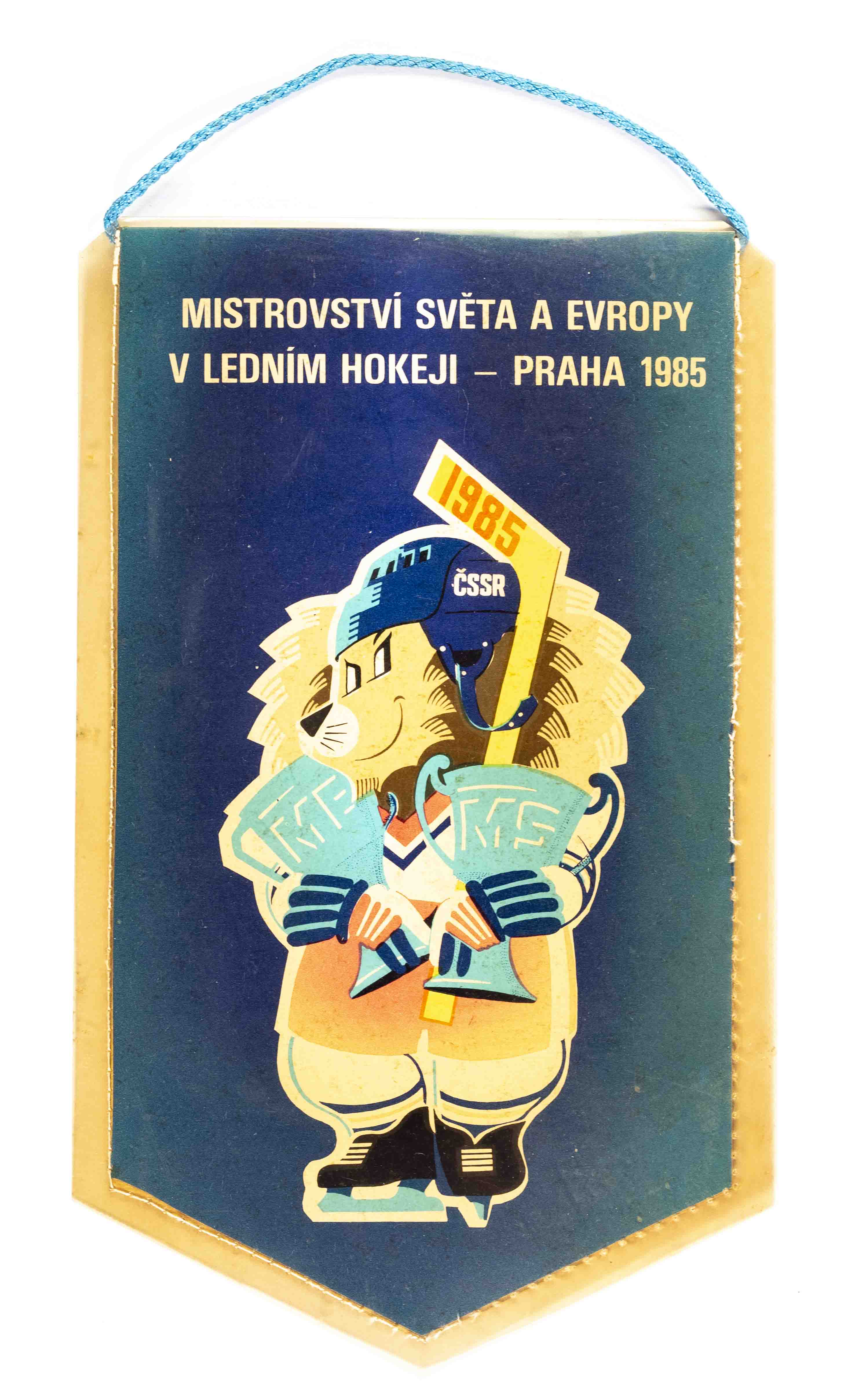 Klubová vlajka MS hokej 1985 Praha