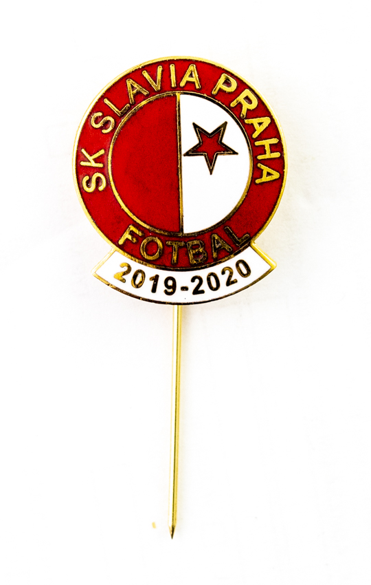 Odznak SK Slavia Praha, sezona 2019/2020 GOLD R/W