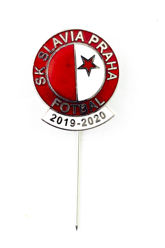 Odznak SK Slavia Praha, sezona 2019/2020 SILVER R/W