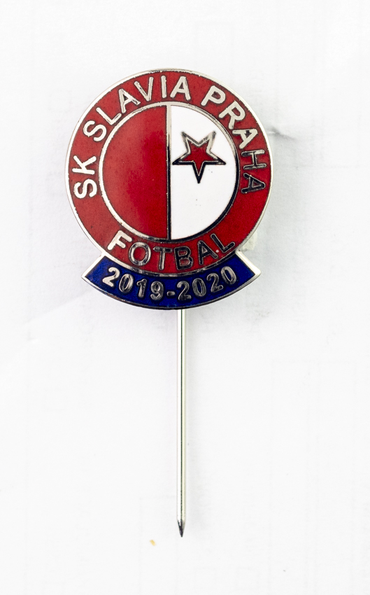Odznak SK Slavia Praha, sezona 2019/2020 SILVER R/B